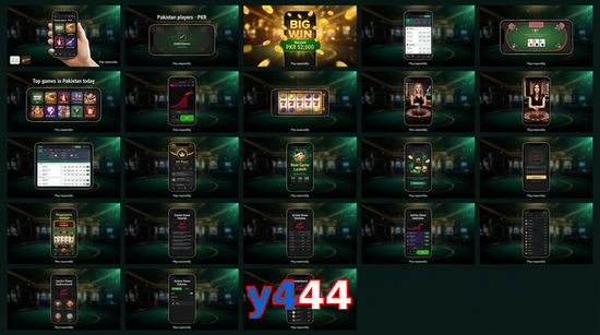 Main screen of Y444 bet page for PK players